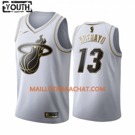 Maillot NBA Miami Heat Bam Adebayo 13 Nike 2019-20 Blanc Golden Edition Swingman - Enfant